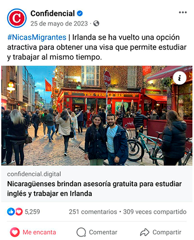 Confidencial article on the free guidance New Connections offers to study English and work in Ireland