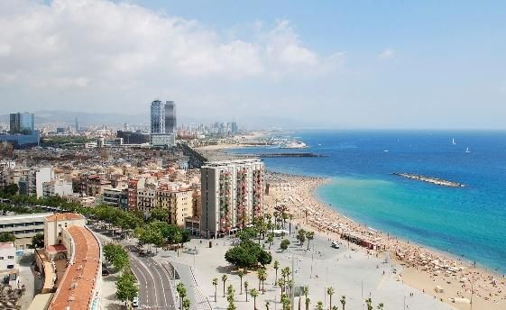 Playa de la Barceloneta y litoral de Barcelona