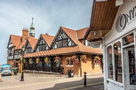 Tudor-style building in the centre of Bray