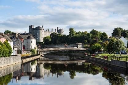 Castle by a river